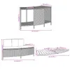 "2026 Promotion" Whirlpool-Umrandung Grau Poly Rattan und Produktbild-Vorschau 10
