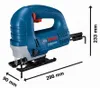 Bosch GST 8000 E Professional, Horní rukojeť, Černá, Modrá, Náhled obrázku produktu 12