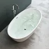 Mai & Mai Freistehende Badewanne Weiß 150x79x56 cm Oval Produktbild-Vorschau 7