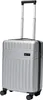A silver suitcase with a retractable handle and wheels, shown against a white background. Voir les images du produit