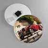 Wanduhr - Rund - Glasuhr - Mg Rot Auto - 30x30cm - Produktbild-Vorschau 2