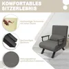 LZQ křeslo na spaní 3 v 1 s nastavitelným opěradlem, kovový Náhled obrázku produktu 3