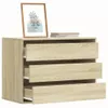 vidaXL Cassettiera rovere Sonoma 80x41x58 cm materiale a Anteprima dell’immagine prodotto 2