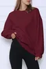 ASKSA Damen Sweatshirts Basic Rundhals Langarmshirt Loose Produktbild-Vorschau 2