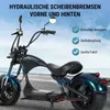 E-Motorroller M1P-blau 60V 2000W Motor 30AH 45km/h Bis zu Produktbild-Vorschau 4