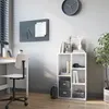KOMTO Bücherregal Weiß - Bücherschrank Regal Schmal mit 5 Produktbild-Vorschau 2