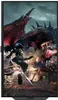 A fantasy scene with a dragon and a warrior. Produktbild-Vorschau