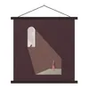MuchoWow® Textilposter Mädchen - Vogel - Vintage 120x120 cm Produktbild-Vorschau 1