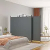 vidaXL 4-częściowy parawan antracytowy 698x180 cm tkanina Podgląd zdjęcia produktu 2