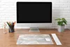 MuchoWow® Mauspad Mousepad Marmor - Textur - Grau 60x30 cm Produktbild-Vorschau 4