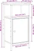 vidaXL Nachttisch Artisan-Eiche 41x31x80 cm Holzwerkstoff Produktbild-Vorschau 7