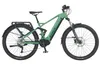 A green and black electric bicycle is shown against a white background. Produktbild-Vorschau