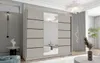 Szafa z drzwiami przesuwnymi 3-drzwiowa 250 cm z półkami Podgląd zdjęcia produktu 1