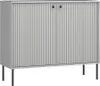 Sideboard 105cm in grau mit gerillter Front IPSWICH-166 Produktbild-Vorschau 1