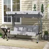Outsunny Hollywoodschaukel 3-Sitzer Gartenschaukel mit Produktbild-Vorschau 2