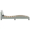 vidaXL Struttura letto "Dover" grigio chiaro 90x200 cm Anteprima dell’immagine prodotto 5