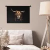 MuchoWow® Wandteppich Wandbehang Löwe - Schottisches Produktbild-Vorschau 5