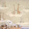 Vlies Fototapete - Giraffes in Love 400x280 cm Für Kinder Produktbild-Vorschau 1