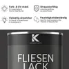 Kenzopaints 750ml Fliesenlack Fliesenfarbe - Tiefschwarz Produktbild-Vorschau 5
