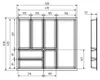 ORGA-BOX Junker Slim Besteckeinsatz 525 x 476 mm Lavagrau Produktbild-Vorschau 5