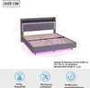 Flieks Polsterbett 140x200cm mit USB und LED, Doppelbett Produktbild-Vorschau 7