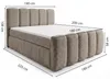 ELVORA DESIGN. Boxspringbett 180x200 cm Bettkasten und Produktbild-Vorschau 5