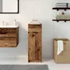 vidaXL Badezimmerschrank mit Tür Altholz 32 x 34 x 90 cm Produktbild-Vorschau 4