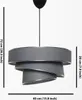 Opviq, Couper - Antracite, Argento, Lampadario, Antracite, Anteprima dell’immagine prodotto 3