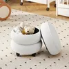 Sgabello COSTWAY con vano portaoggetti 20L, sgabello Anteprima dell’immagine prodotto 2