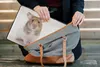 MuchoWow® Laptop Hülle 14 ZollStehender brauner und weißer Produktbild-Vorschau 6