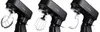 A black stand mixer shown with three different attachments: a beater, a whisk, and a dough hook. The images are displayed side-by-side against a white background. Náhľad obrázku produktu