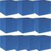 vidaXL Úložné boxy 10 ks. Modré 32x32x32 cm Látkové Náhled obrázku produktu 5