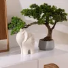 Bonsaï artificiel dans un pot « Polin » en céramique verte, Voir les images du produit 7