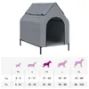vidaXL Cuccia per cani in tessuto Oxford grigio chiaro e Anteprima dell’immagine prodotto 11