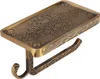 Porta rotolo di carta igienica in ottone d'epoca, mensola Anteprima dell’immagine prodotto 4