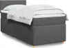 vidaXL Boxspringbett mit Matratze Dunkelgrau 80x200 cm Produktbild-Vorschau 2