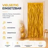 Lametta Vorhang gold - 200 x 100 cm - Glitzervorhang für Produktbild-Vorschau 3