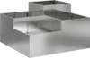 vidaXL Gartenblumentopf Silber 80 x 80 x 48 cm Verzinkter Produktbild-Vorschau 1