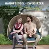 Outsunny Hängesessel Hängekorb mit Gestell für zwei Produktbild-Vorschau 7