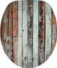 A toilet seat with a wood plank design. Náhľad obrázku produktu