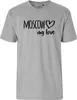 Huuraa Herren T-Shirt Moscow my love XXL Sport Grey Bio Produktbild-Vorschau 2