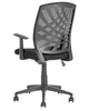 A black office chair is shown from the back on a white background. Náhled obrázku produktu