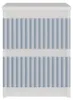 Topeshop M2 FR BLUE, Nočný stolík, Modrá, Biela, 2 Náhľad obrázku produktu 7
