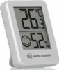 A white digital thermometer and hygrometer with a digital display showing temperature and humidity. Podgląd zdjęcia produktu