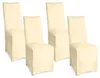 Beautissu Bankett Stuhlhussen 4er Set Leona, 45x90cm, Ecru Produktbild-Vorschau 1