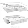 Ecksofa Auszug elektrisch USB-C Kopflehne verstellbar Couch Produktbild-Vorschau 6