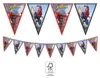 Banner Girlande Flaggen Spiderman Geburtstagsparty Produktbild-Vorschau 3