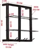TPFLiving Weinregal-Set, 2-teilig Metall antikschwarz Produktbild-Vorschau 6