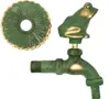 Nostalgie Auslaufventil Frosch 1/2 Zoll patiniertes Messing Produktbild-Vorschau 2