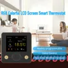 6X WiFi Digital  buntem RGB LCD Raumthermostat Thermostatr Produktbild-Vorschau 4